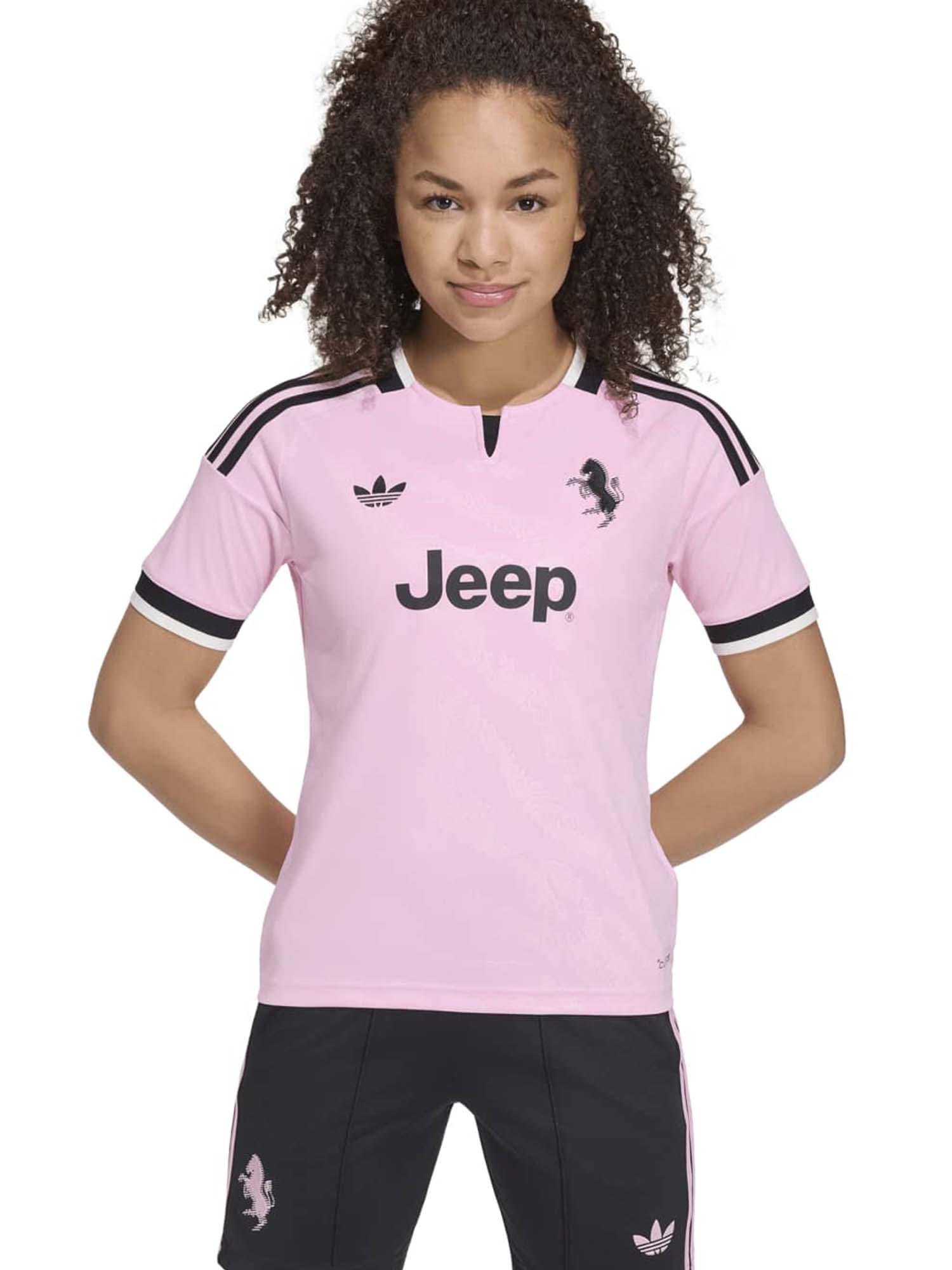 Adidas Juventus maglia away 26/27 bambino rosa unisex